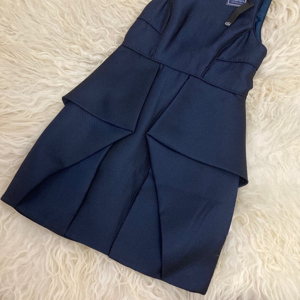 TIBI Simona Crew Neck Mini Dress - Picture 8 of 14